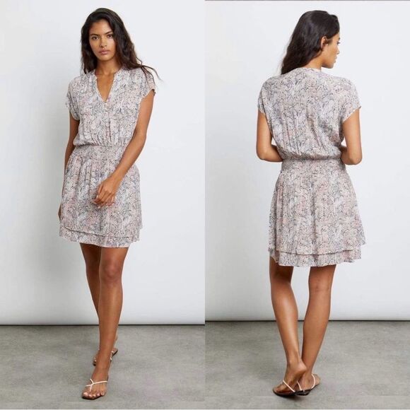 Rails Karla Mini Dress Watercolor Snake Print Size M - Picture 1 of 10